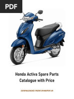 Honda Activa Spare Parts Price List PDF SPARKPDF - in