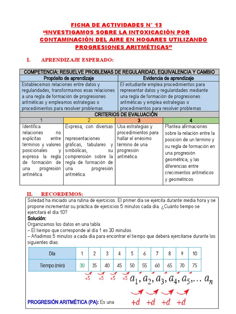 Ficha 13 - 3ero - Exp 4 | PDF | Aritmética