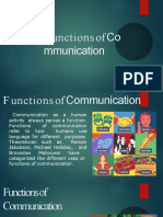 Functions of Communication