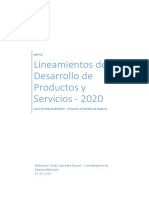 Lineamientos de Desarrollo de 2020