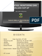 Implementasi, Monitoring Dan Evaluasi Sop AP - ppt2