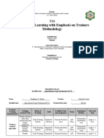 Jmavila III-btvted TM Training Plan