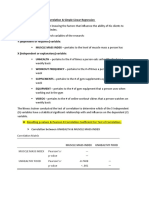 Case Analysis For Test of Correlation & Simple Linear Regression - Student