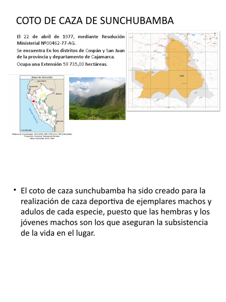 Coto de Caza de Sunchubamba PDF