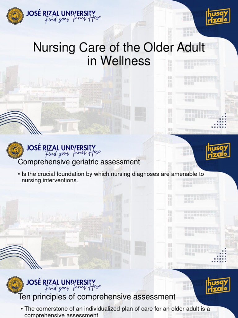NUR C307 - M2 - Nursing Care of The Older Adult in Wellness | PDF ...