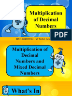 (Math 6 WK 6 L10) - Multiplication of Decimal Numbers