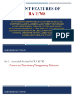 Salient Features of Ra 11768