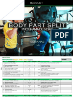 Programa de entrenamiento de 6 días para aumentar masa muscular