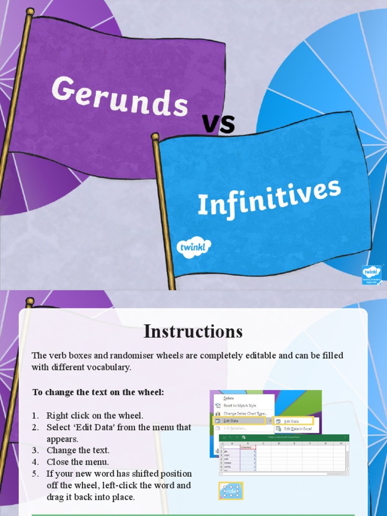 T e 2551529 Gerunds and Infinitives Roulette Wheel Ver 1 PDF