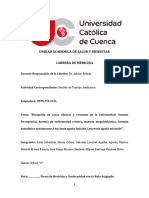 Casos Clínicos y Resumen de Anemia Ferropénica, de Enfermedad Crónica, Anemia Megaloblástica, Anemia Hemolítica, Leucemia Aguda