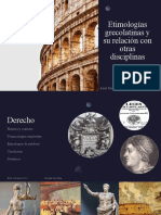 Etimologías Grecolatinas y Su Relación Con Otras Disciplinas