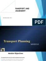 Transport Planning - Nov 2021