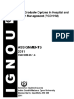 PGDHHM Assignments 2011
