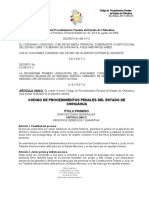 Código de Procedimientos Penales Del Estado de Chihuahua