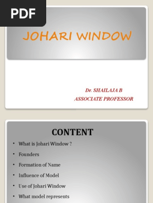 JOHARI WINDOW