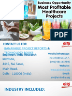 Most Profitable Healthcare Projects - How To Prepare Project Report - DPR