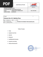 Backfilling Work Method Statement | PDF | Building Engineering | Materials