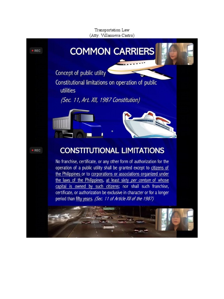 A Comprehensive Overview of Transportation Law and Maritime Commerce Regulations in the