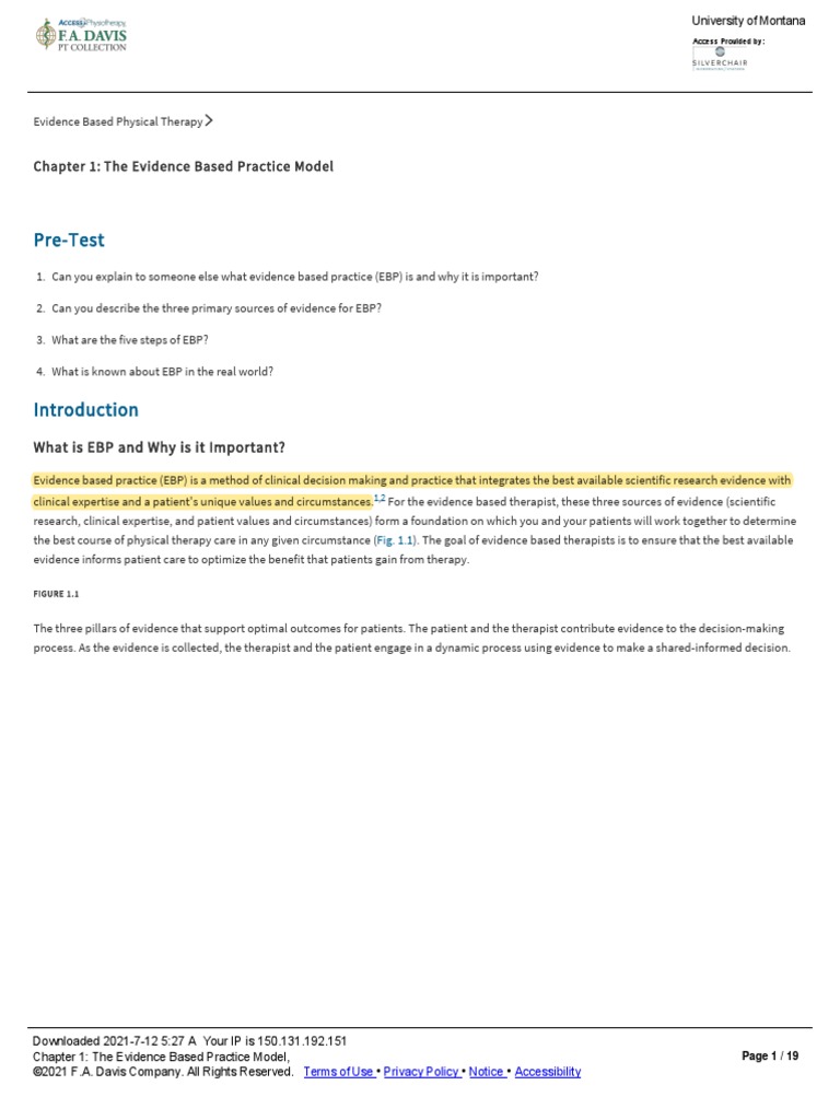 EVIDENCE BASED PRACTICE MODEL TOOLS visual data 4
