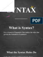 Syntax