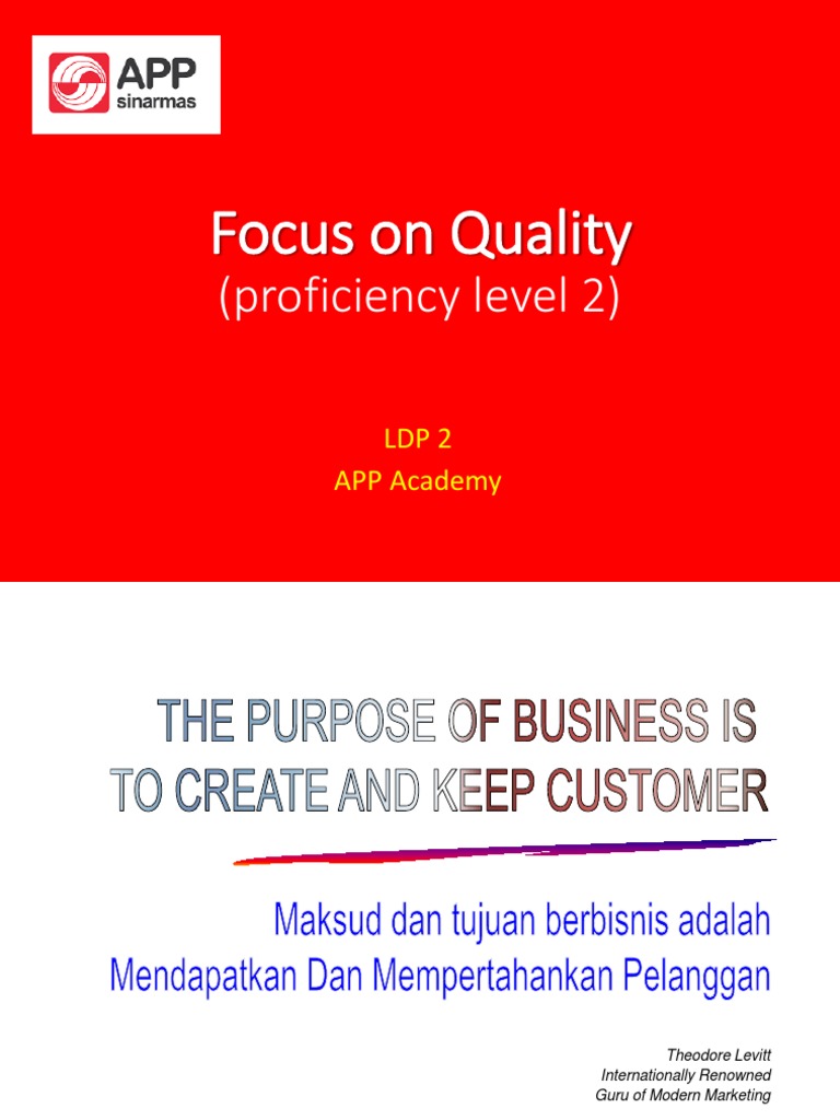 Training focus on quality manage execution share pdf