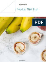 7 Day Toddler Meal Plan