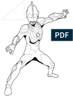 Cool Ultraman Coloring Page