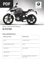 Bmw g310gs 用户手册英文版