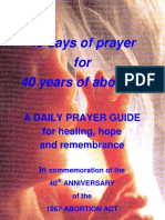 40 Days of Prayer For 40 Years of Abortion: A Daily Prayer Guide For Healing, Hope and Remembrance