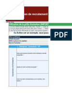 Template Grille D'évaluation D'entretien D'embauche