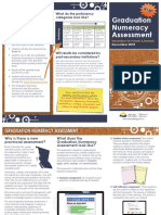 Graduation Numeracy Assessment Brochure