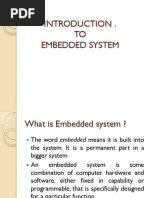 Introduction To Embedded System With RISC Vs CISC