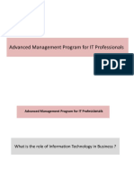 Advanced Management Program for IT Professionals