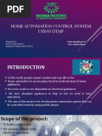 HOME AUTOMATION Control System USING DTMF