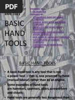 Basic Hand Tools