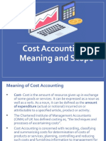 Introduction To Cosrt Accounting