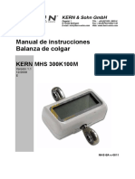 Manual de Instrucciones Balanza de Colgar: KERN MHS 300K100M