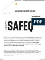 YSOFT SAFEQ Log4j Security Advisory
