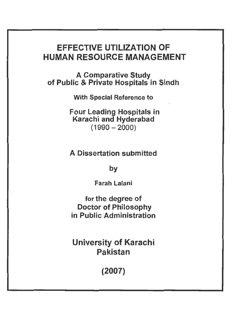 hr thesis title