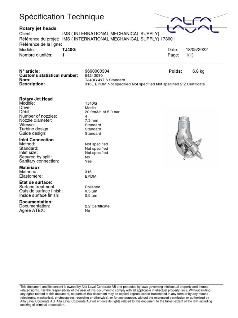 Datasheet TJ40 | PDF