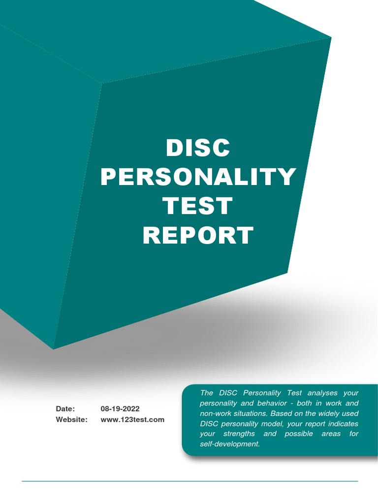 DISC Personality Test Report Individualist 08-19-2022 11.16.10 | PDF ...
