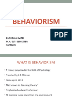 Behaviorism 1