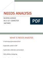 Needs Analysis 1