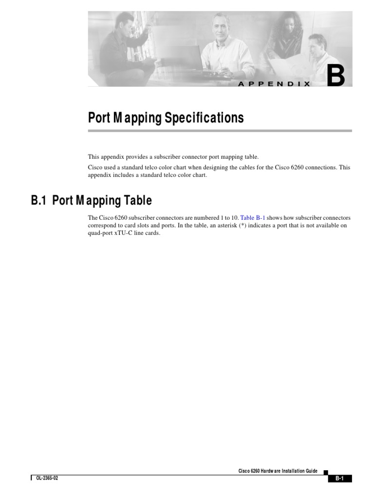 Port mapping specifications pdf equipment computing