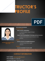 Instructors Profile