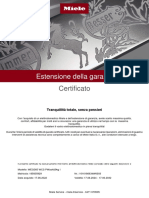 Estensione Della Garanzia: Certificato