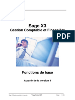Sage X3 GCF - V5 - Fonctions de Base