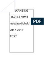 Reading Test H - V - Texts (KB 16-2)