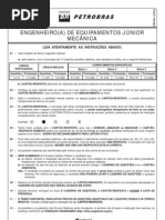 prova 9 - engenheiro de equipamentos júnior - mecânica