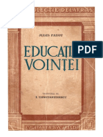 Jules Payot - Educatia Vointei